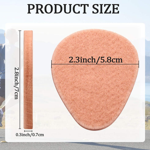 Syhood 40 Pcs Metatarsal Pad, 1/4 Inch Thick Ball of Foot Pain Relief Cushions for Men Women (Skin Color)