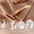 LISAPACK 2PCS Metal Eye Cream Applicator Wand Stick, Facial Massage Tool to Reduce Puffiness (Rose Gold)