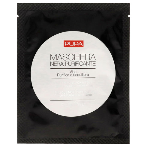 Pupa Milano Purifying Black Face Mask, Intensive Treatment for Excess Sebum, 0.57 Oz