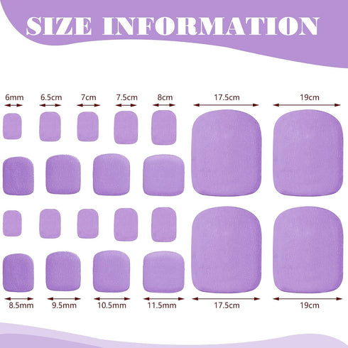 Maitys 352 Pieces 16 Sheets Toenail Polish Stickers - Adhesive Toe Nail Wraps with 2 Pieces Nail Files, Vibrant Color