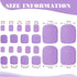 Maitys 352 Pieces 16 Sheets Toenail Polish Stickers - Adhesive Toe Nail Wraps with 2 Pieces Nail Files, Vibrant Color