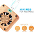 Weljoy Wood Grain Portable Diffuser for Essential Oils – Mini Size, Quiet, Waterless, Rechargeable Battery