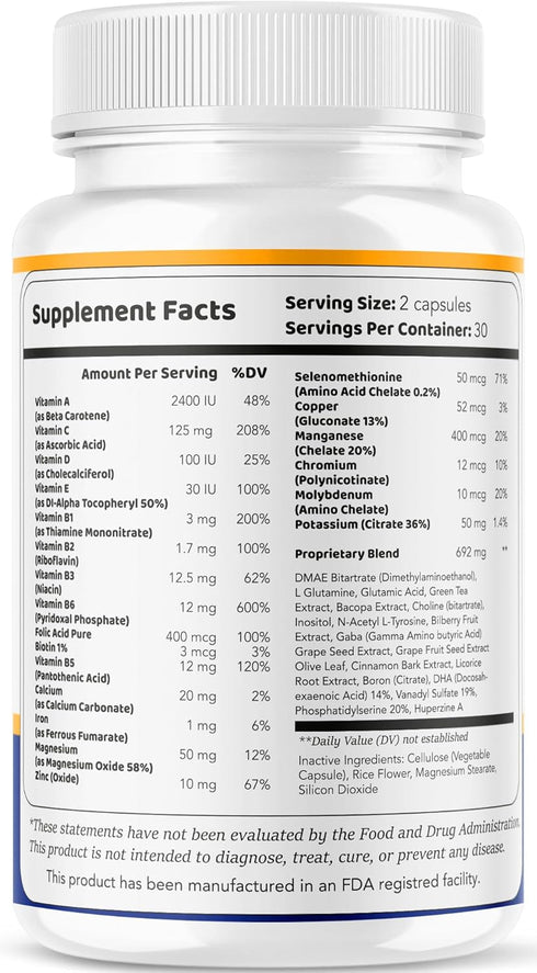 LIVORKA 60 1 Brain Defender - Official Brain Defender Supplement Advanced Pills, Natural Brain and Memory Support