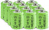JINTION 1/3 Rechargeable AAA 150mAh Button Top NiMH Battery, 12 Pack for Solar Lights