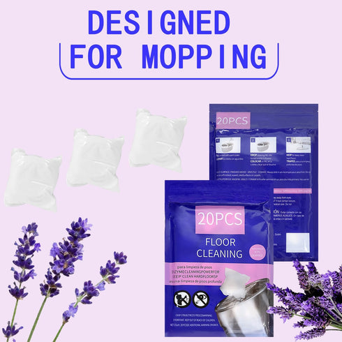 mewvine (20 Count) Natural Hard Floor Cleaner PACSS - Lavender Scent | Plant-Based Ingredients | Safe for Tile, Vinyl