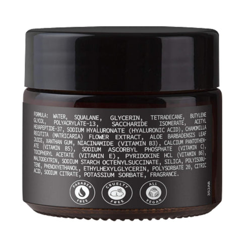 Vegan Face Moisturizer with Hyaluronic Acid, Aloe Vera, Niacinamide | 2 Ounce, Cruelty Free, Natural