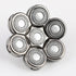 Men's Electric Shaver Replacement Heads, 7 Blades Floating Washable Shaver Replacement Blades for Bald Men (Silvery)
