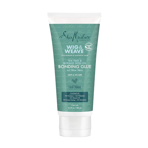 SheaMoisture Bonding Glue Hair Cream for Wig and Weave - Tea Tree and Borage Seed Hair Product, 6.3 Ounce