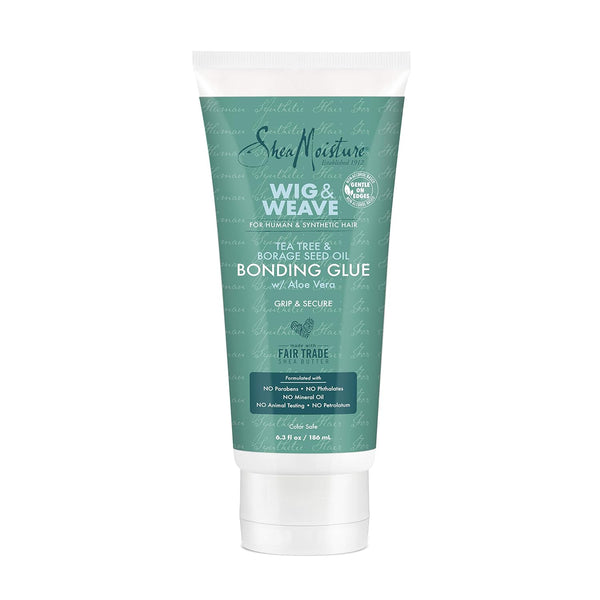 SheaMoisture Bonding Glue Hair Cream for Wig and Weave - Tea Tree and Borage Seed Hair Product, 6.3 Ounce
