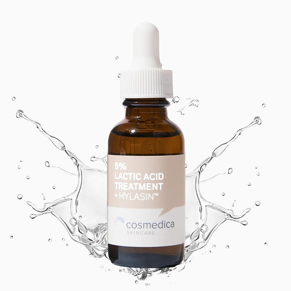 Cosmedica Skincare 5% Lactic Acid Treatment Hylasin 1 oz - AHA, Hyaluronic Acid, Gentle Exfoliator