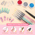 AIMEILI Nail Art Brushes Set, Dual-ended Nail Art Liner Brush Pen for Gel Polish Painting Tools
