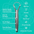 GuruNanda Tongue Scraper for Adults (4-Pack) with Travel Case, 420 Medical Grade Stainless Steel for Fresh Breath