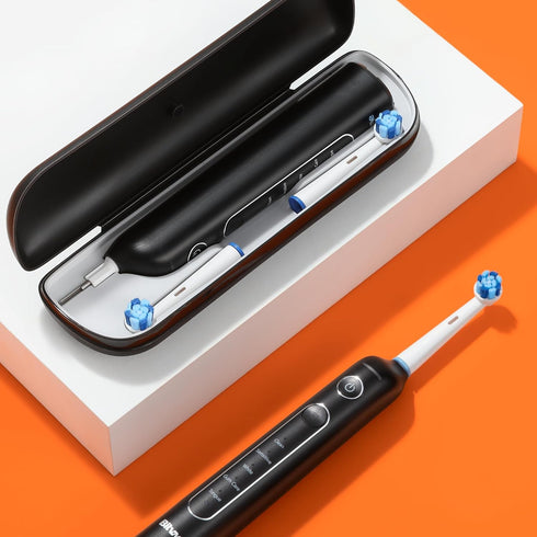 Bitvae R2 Rotating Electric Toothbrush for Adults, 8 Brush Heads, 5 Modes, Black