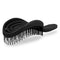 NuWay 4HAIR U.S. Patented Double Curved Detangling Brush, Hair Dryer Safe (Iron Black)