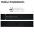 ORTONYX 6.25" Abdominal Binder for Men and Women, Postpartum Support Belt for Navel Umbilical Hernia, 524006 Black 3XL