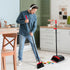 TreeLen Broom and Dustpan Set for Home, Upright Broom and Dustpan Combo Sweep Set