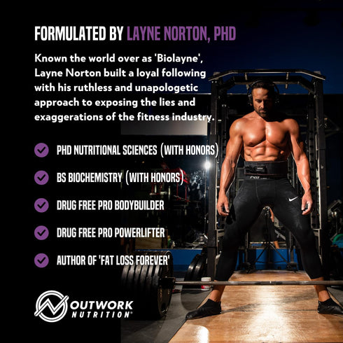 Outwork Nutrition Recovery Supplement, Post Workout Recovery Powder & Muscle Builder, Gummy Bear Burst, 230 Gr