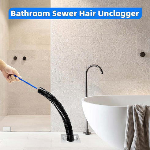Bendable Flexible Cleaning Tool, Long Pipe Cleaner Brush for Home Kitchen Sink, Shower and Tub Hair Clogs