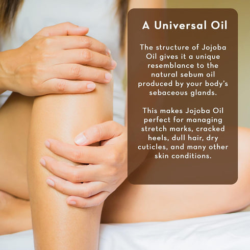 Pure Body Naturals Organic Jojoba Oil, 4 Fl Oz - 100% Pure, Cold Pressed for Skin, Face, Nails, and Hair