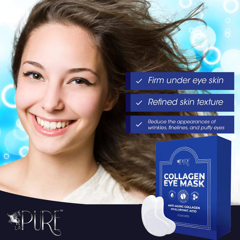 Collagen Boosting Eye Mask Patches, 15ct, Under Eye Patches for Dark Circles, Puffy Eyes, Anti-Wrinkles & Hydrating