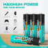 AAA Batteries, 48 Count Maximum Power Ultra Long-Lasting Alkaline Triple A Battery, Leakproof Design, 10 Years Shelf Life