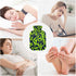 miaozhen 2L Neon Green Leaf Dark Blue hot Water Bottle with Soft Cover Warm Water Bottle for Bed for Menstrual Cramps