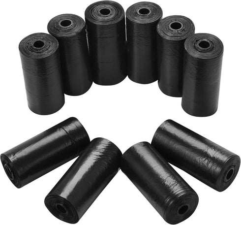 Mini Trash Bags 10 Rolls (200 Counts) - 0.5 Gallon/2 Liter Leak-Proof Bags for Car, Desktop & Small Trash Cans