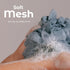 MainBasics Bath Shower Loofah Sponge Pouf - Body Scrubber Exfoliator, Set of 3, Airy Blossom