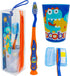 Dinosaurs 4-Piece Toothbrush Set for Kids, Travel Set with Toothbrush, Cap, Cup, and Carry Bag
