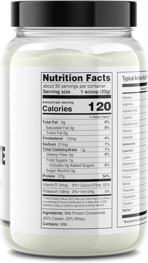 It's Just! Milk Protein Concentrate, 80% Casein / 20% Whey, No Added Sugar, 2.2 Pound