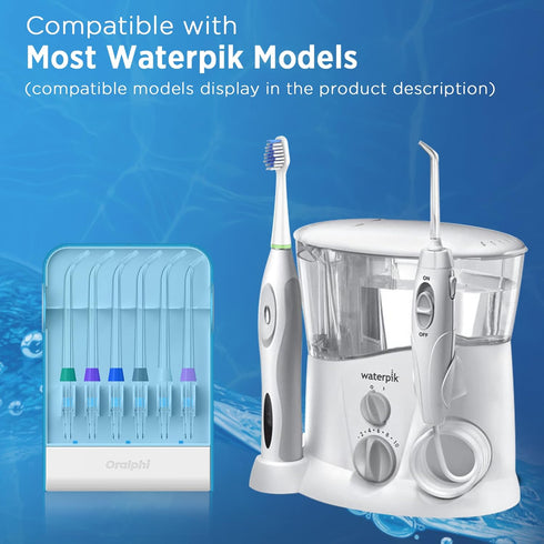 Replacement Tips for Waterpik Water Flosser, 6 Orthodontic Tips