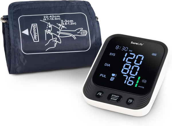 SureLife Premium Arm Blood Pressure Monitor with Universal Size Arm Cuff