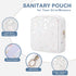 Likesing Period Bag Pouch, Leather Sanitary Napkin Storage Bag for Girls Womens, Portable Sanitary Napkin Period Pad