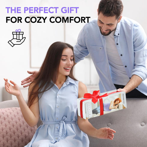 VSTKEN 33"x17" Pad,6 Settings &4 Heating Pad for Back Pain Relief - Extra Large Electric Heat Heat Auto Off, Machine