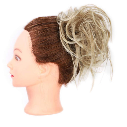 Lativ Messy Hair Bun Tousled Updo Scrunchies - Extension with Elastic Rubber Band Accessories for Women Girls