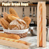 PEOKPIPLE 500 60-Pack 4.5 1.6 23.6 Inch Packaging Bread Bags for Homemade Bread with Labels, x x Paper Bags for Bread