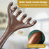 WHFDCai 2 Pack Wooden Massage Comb, Multi-Functional Handheld Head Massage Tool, Acupoint Massager, Gua Sha Comb