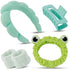 Canitor Spa Headband Wrist Bands Set - Cute Skincare Headband for Washing Face, Trendy Hair Accessories