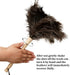 Ostrich Feather Duster, 16 inch - Fluffy Natural Genuine Ostrich Feathers with Wooden Handle for Cleaning Supplies