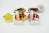 2 Pack Marble Contact Lens Case, All-in-One Travel Contact Container Soak Storage Kit (Rose Gold + Gold)