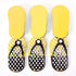 Polka Dot Flip Flop Manicure Sets, Personal Care Kit Pack of 6, Yellow