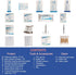 Mlialke 140 Piece First Aid Kit, Portable Emergency Supplies for Home, Car, Travel, Camping, Hiking, Sports, Office