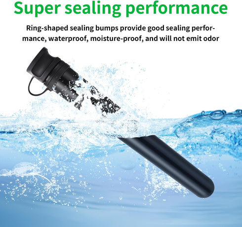 Tube Vials (6 Pack), Premium Waterproof Storage Tube Container for Portable Travel and Outdoors