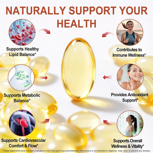 Zyloqj 7500mg 300 Immune Aged Garlic Extract Capsules, Odorless Garlic Capsules Softgels - Heart & Support