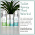 Mist N’ Go by Omaze Travel Bathroom Spray, Odor Eliminator, Clean Mix, Daily Pack (2oz x1 + 1oz x1)