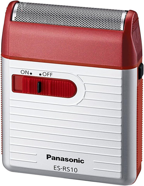 Panasonic Men's Shaver for Traveler ES-RS10-R Red | DC3V (2 x AA Alkaline) (Japan Model)