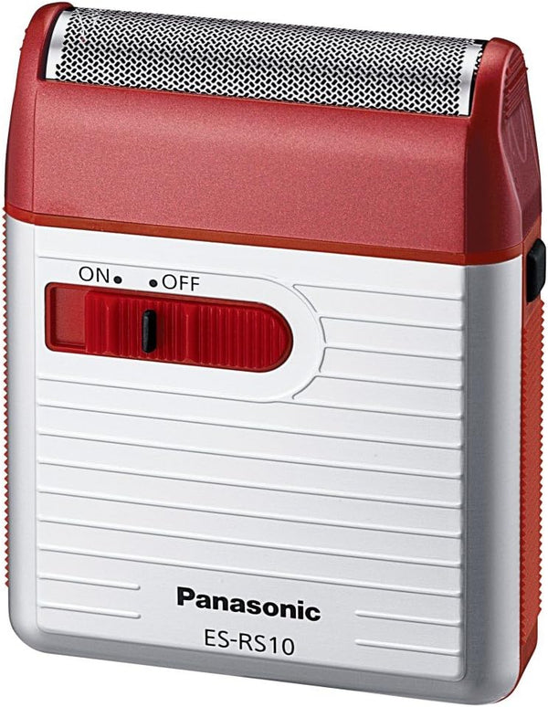 Panasonic Men's Shaver for Traveler ES-RS10-R Red | DC3V (2 x AA Alkaline) (Japan Model)