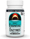 Source Naturals Essential Enzymes 500mg - 60 Capsules Bio-Aligned Multiple Enzyme Supplement for Digestion