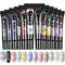 Major Dijit Nail Stamping Polish Gel, 8ML Nail Art UV Gel Polish for Nail Stamp Plate, 12 Colors