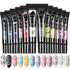 Major Dijit Nail Stamping Polish Gel, 8ML Nail Art UV Gel Polish for Nail Stamp Plate, 12 Colors